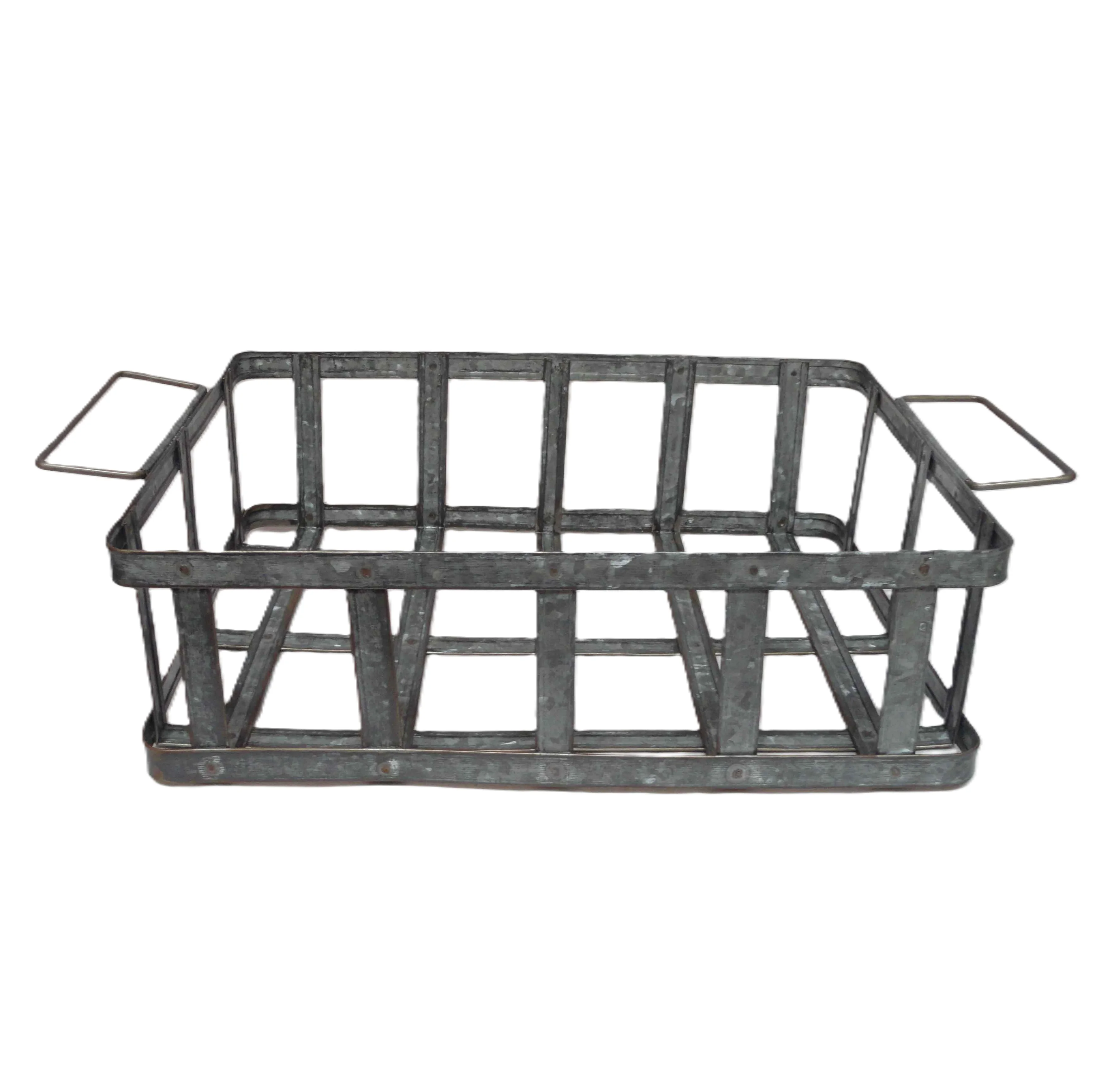 Indian Manufacturer Metal Iron Decorative Basket For Garden Home Used Multipurpose Storage Basket At Bargain Price