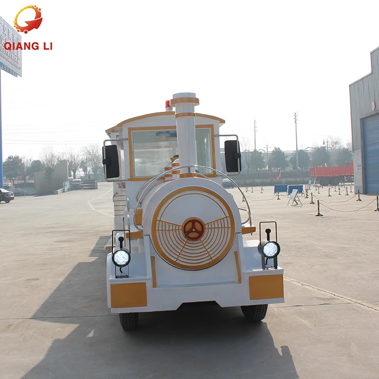 large outdoor amusement equipment Customized electric trackless tourist sightseeing passenger road train for sale