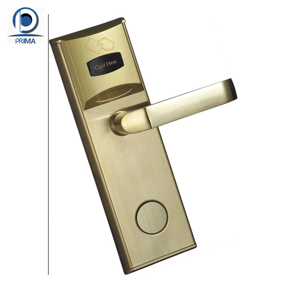 Smart Luxury ANSI mortise USA Hostel RF key card digi lock 13.56Mhz MF Proximity Card lock for hotel room door