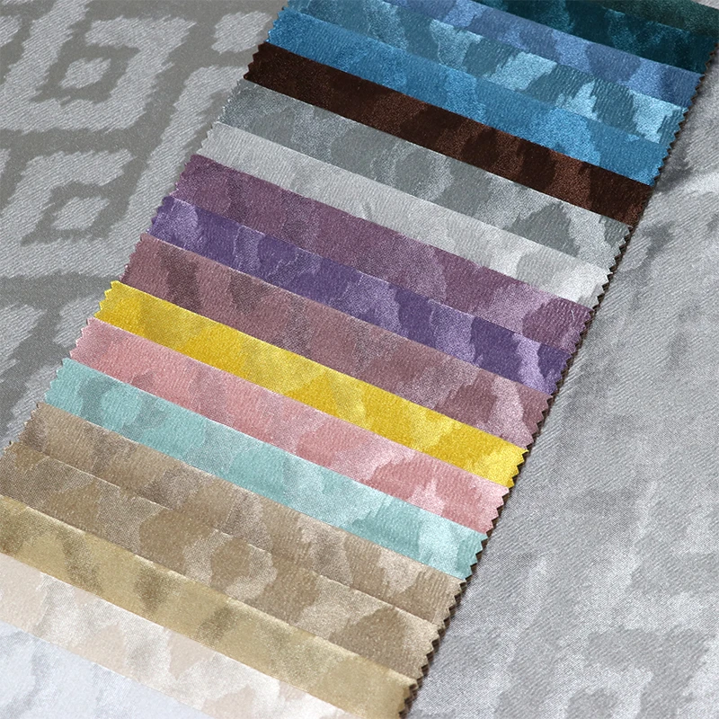 TH4 Customized Design 100% Polyester Brush Crushed Velvet Upholstery Microfiber Fabric for Sofa