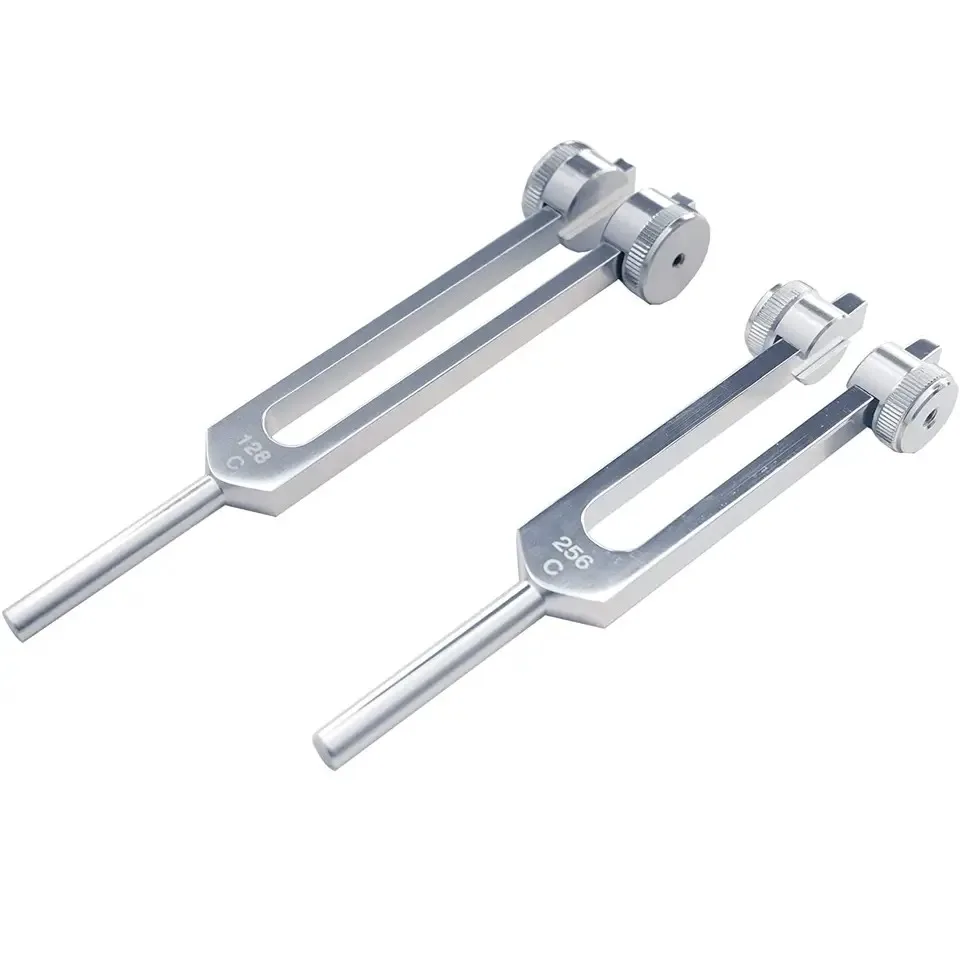 Stainless Steel Hearing Frequency Tuning Fork Medical Stainless Steel Diagnosis ENT Tuning Forks Kits Medical Hand Tools Set