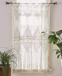 Boho Handmade Accessories Cotton Decor Large Backdrop Tapestry Hanging Macrame Door Curtain