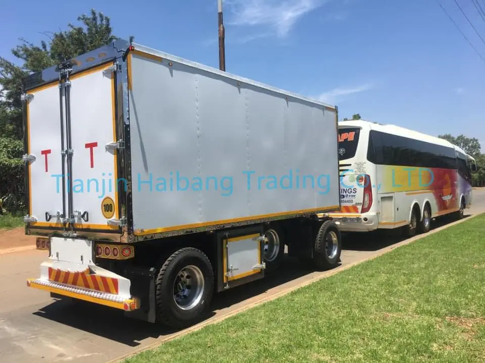 Factory direct sale preferential price 2 axle full trailer