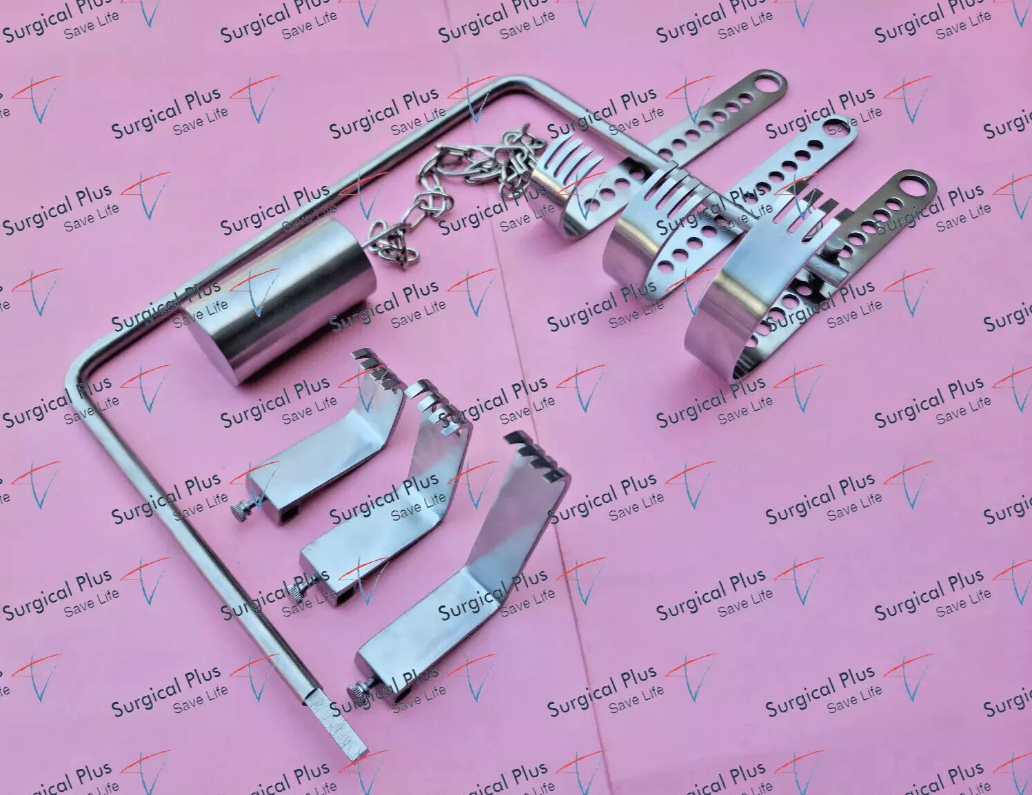 Набор ортопедических ретракторов Charnley Tetra Industries удлиненный из нержавеющей стали многоразовый для операций на тазобедренном суставе класс A+