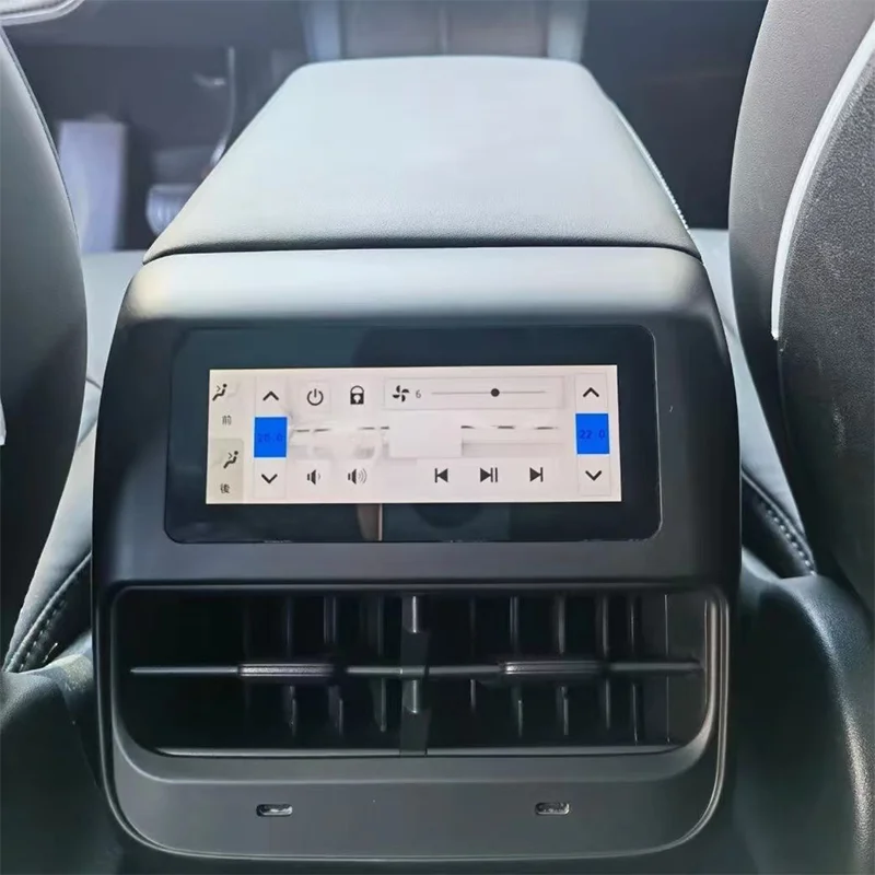 Car rear seat entertainment screen for tesla model 3 model y Tesla Touch Screen Climate Music Player Control Screen