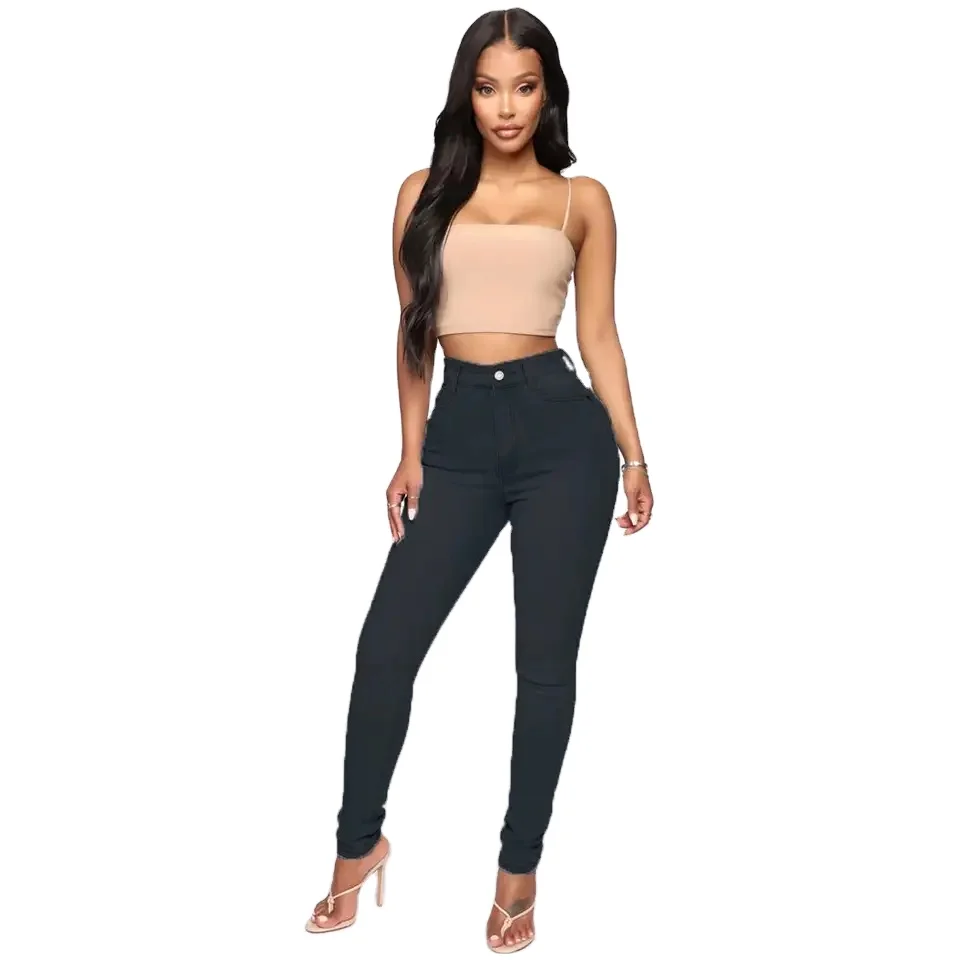 New Design Women Jeans High Waist Jeans Women Ripped Premium Quality Wholesale Customized ODM