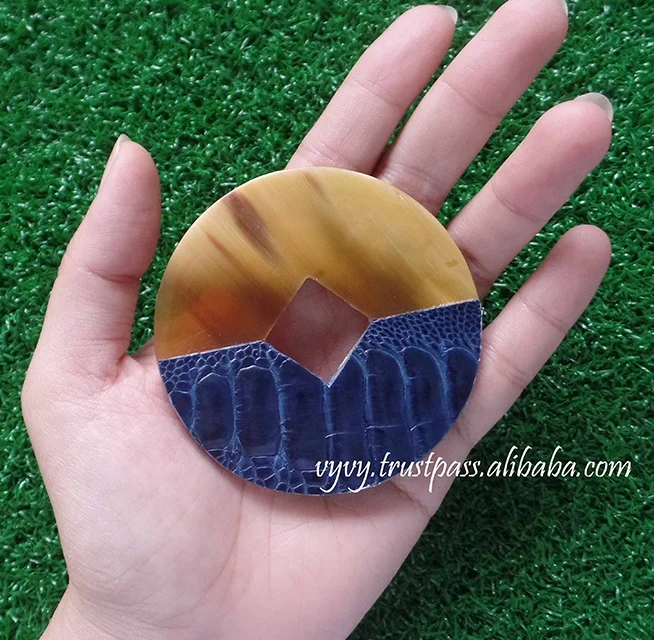 Buffalo Horn and Leather Pendant Jewelry VL11