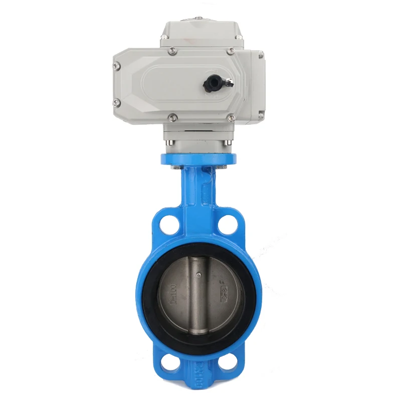 Electrical actuator electric stainless steel disc resilient seat butterfly valve