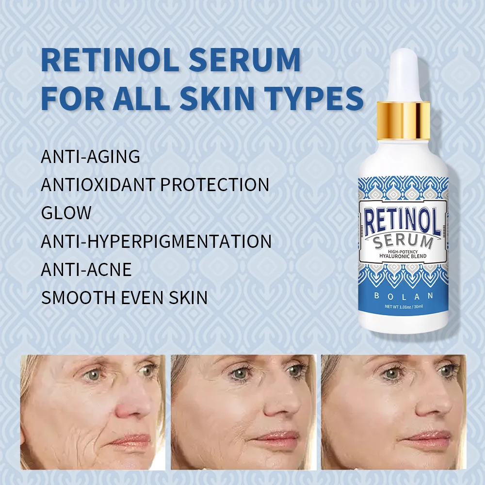 Private Label Best Sellers Organic Collagen With Hyaluronic Acid Custom Logo Face Skincare Retinol Serum