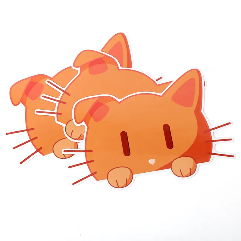 Vograce Accept Customized Printing Kawaii Cartoon Anime Journaling Decorative Die Cut Adhesive Vinyl Sneak Peek Sticker