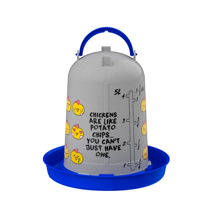 Plastic drinker model Chips - 5 l. blue