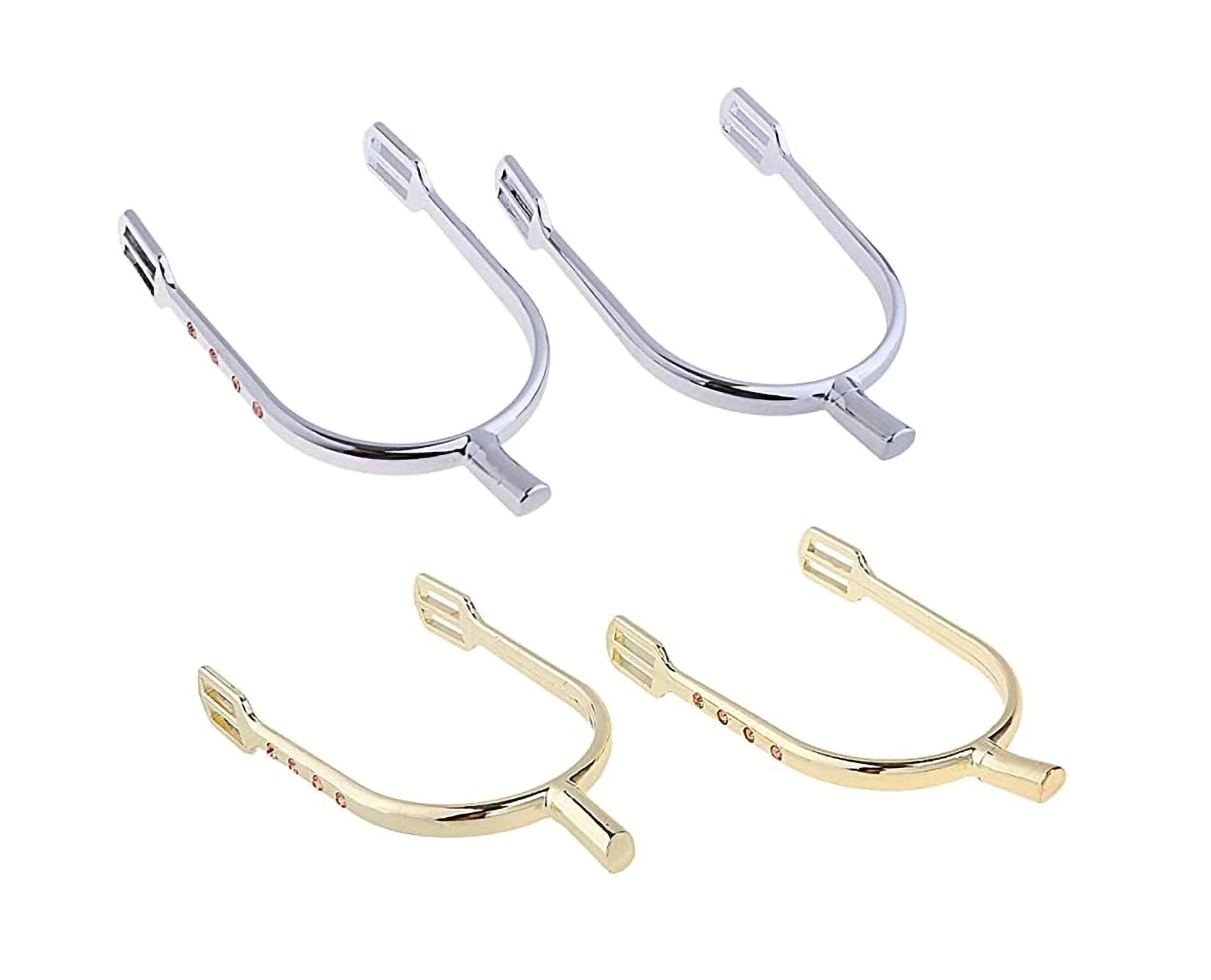 Western Riding Roping Spurs for Boots, Equestrian Sports Bumper Spurs for Adults Men Women Wholesale Customized