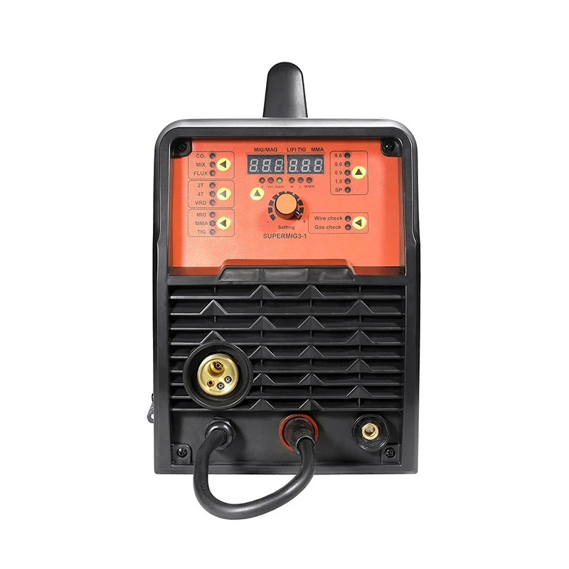 Schweibgerate Mig Mag Puls Mig-140 Dual Voltage Spool Gun 120 A Ac/Dc Tig Mig Mma Mag 5 In 1 Cut Welder Machine