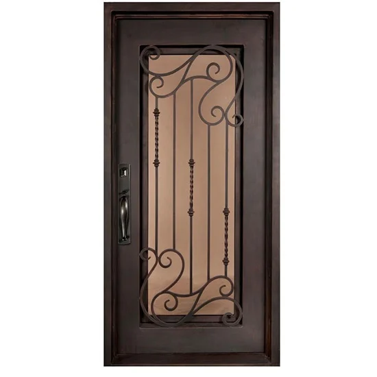 Factory Wholesale Iron Kitchen Door Design Single Iron Door Designs Wrought Iron Door