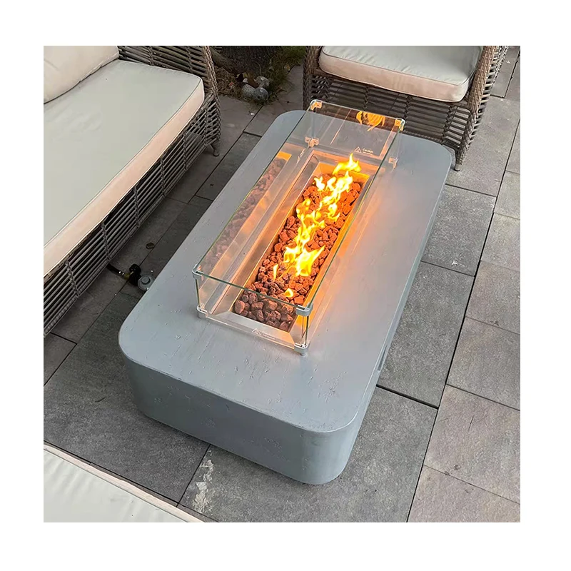 outdoor cement propane fire pit mold direct vent gas steel fireplace crusher cone concrete fire pit
