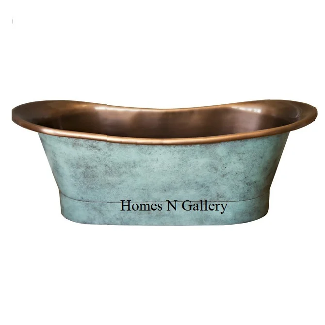 Top Selling High Quality Attractive Design Handmade Amazing Finishing Handmade Pure Copper Freestanding Bathtub From India