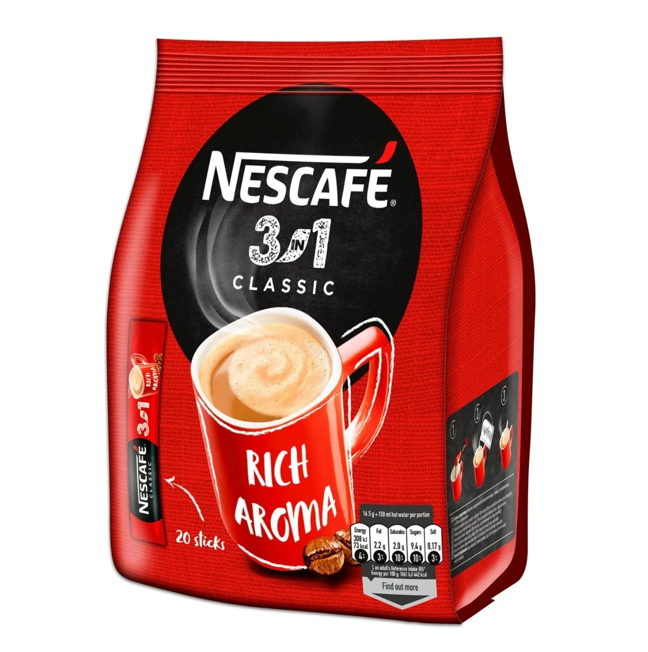 Купить оригинальный класс Nescafe классический/чистый растворимый кофе