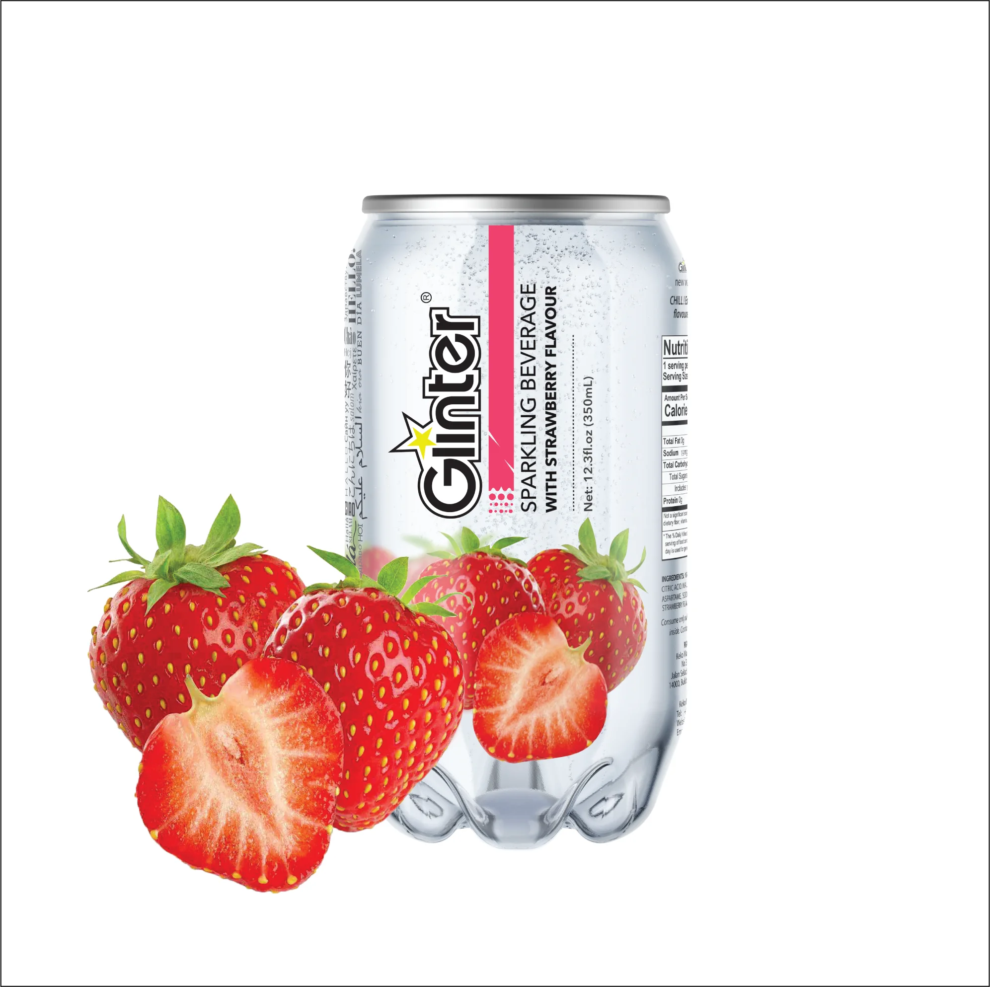 Hot Selling 350ml Beverage Soft Drink in Multiple Fruit Flavoring Malaysia Manufacturer Light Bubble Carbonated Beverages Market