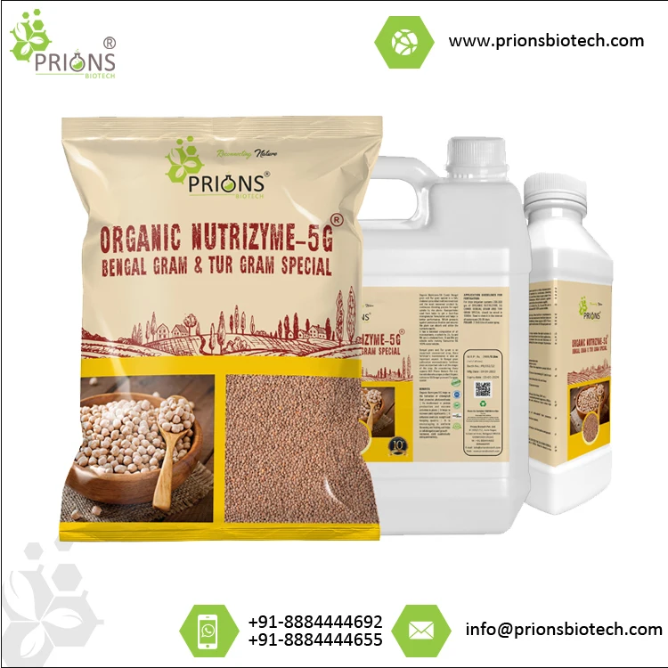 Agriculture Grade Organic Nutrizyme-5G Combi Bengal Gram and Tur Gram Special Multi Micronutrient Organic Fertilizer