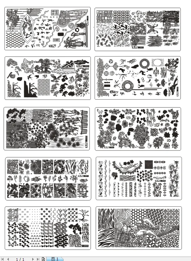 custom french design Butterfly nail art stamping plates uv gel cartoon nail stamping plate kit