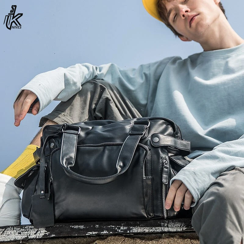 2022 Мужская спортивная сумка из натуральной кожи на заказ чемодан-чемодан водонепроницаемая большая ручная кладь дорожные сумки для делового спортзала выходные