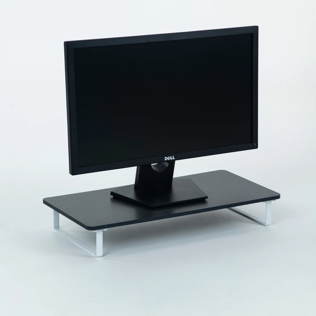 Multi Function Desktop Monitor Riser Desk Storage Organizer Wooden Computer Monitor Stand