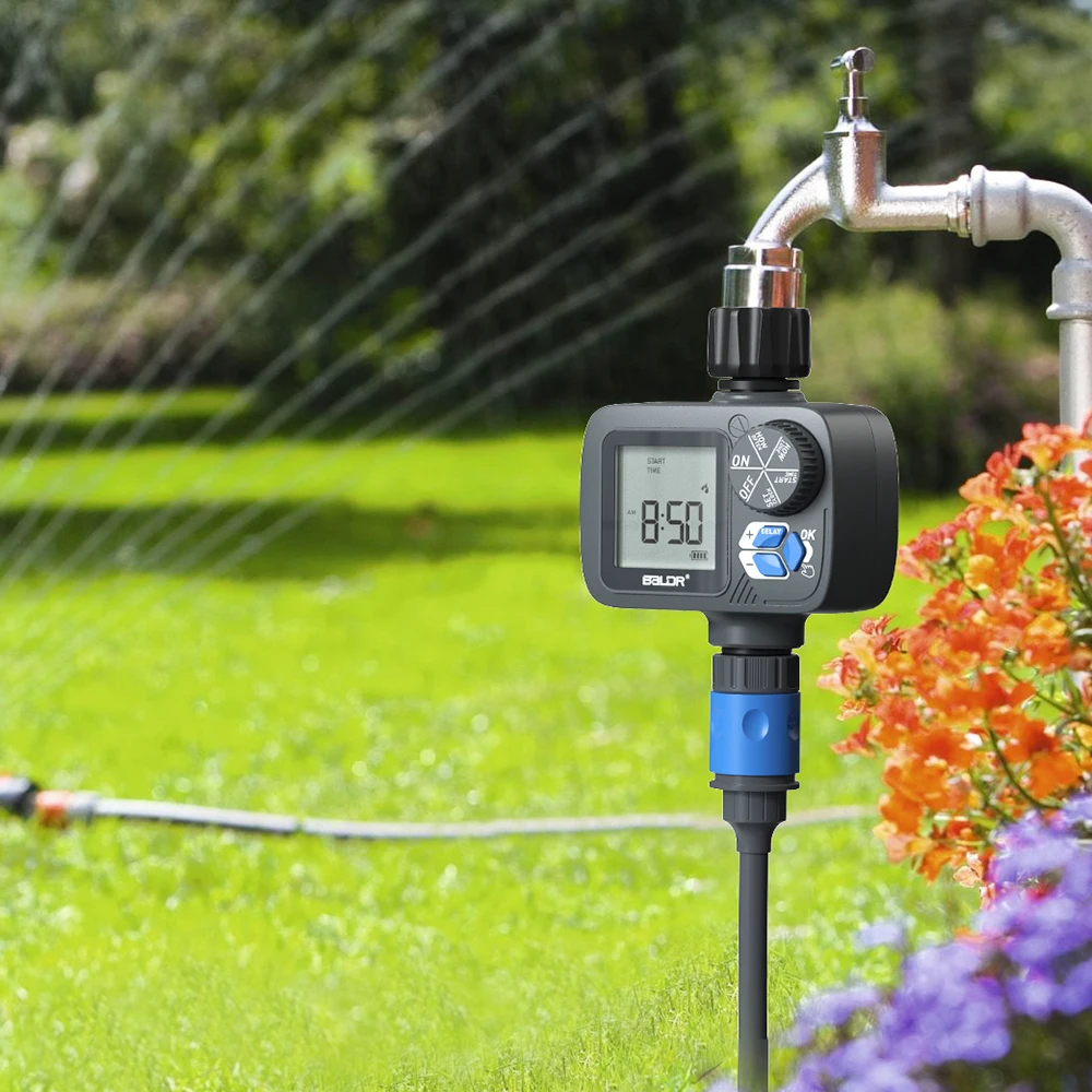 BALDR  Automatic Digital  Water Timer Hose Timer Controller for Home Garden Irrigation  System with LCD display