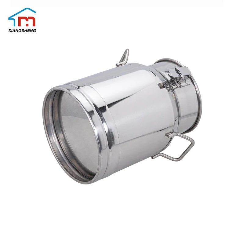 Top standard stainless steel transport Barrels Milk Can Wine Bucket Pail Tote Jug Oil Barrel Storage Bucket with Sealed Lid