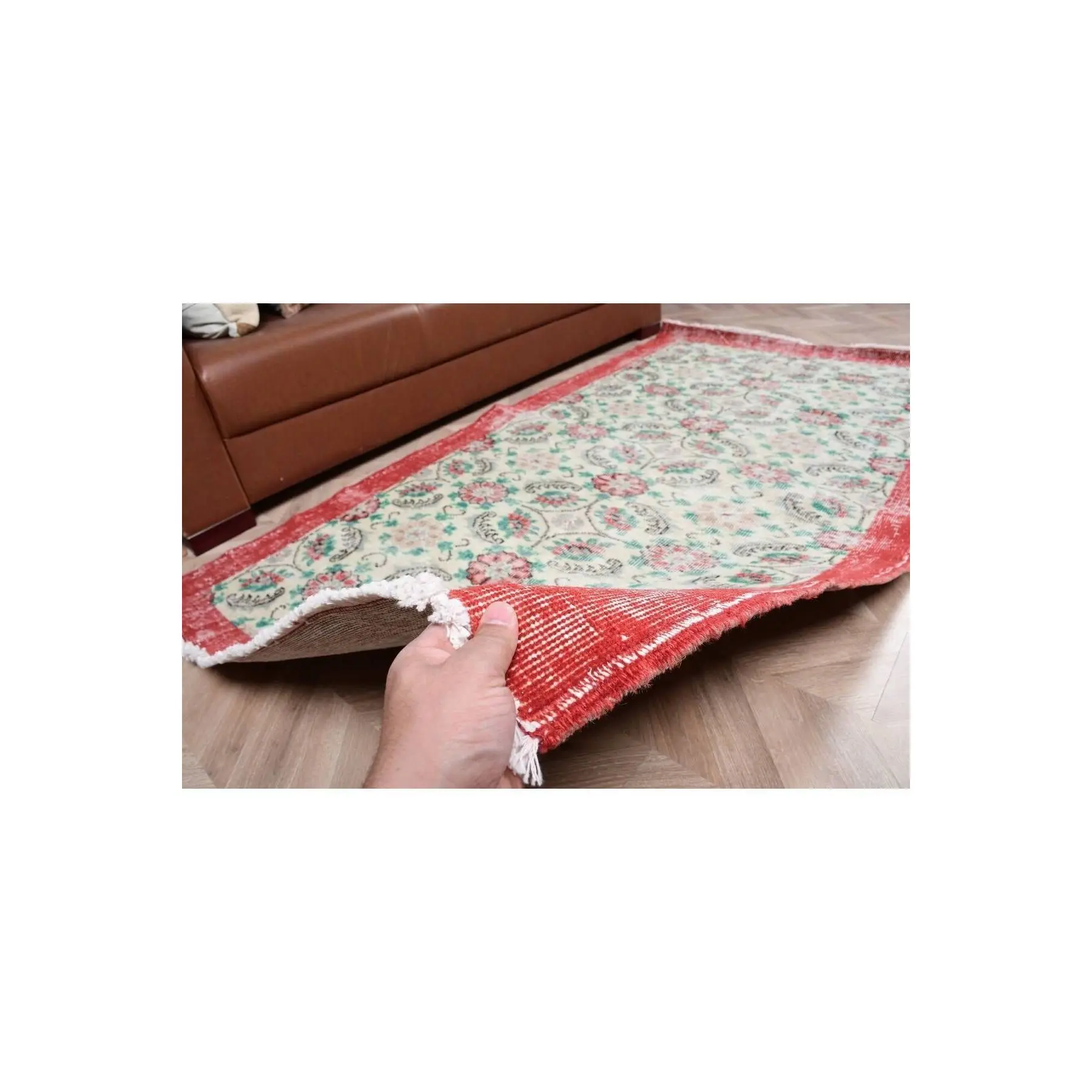 Ковер ручной работы напольный ковер турецкий 115x208 см 