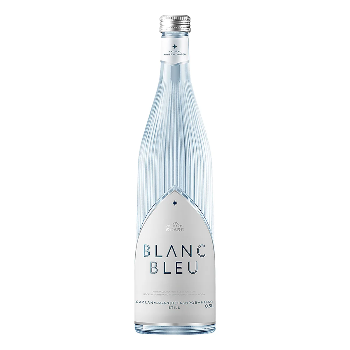 Blanc Bleu still 500ml enriched with beneficial minerals and nutrients goes through a natural cleaning process