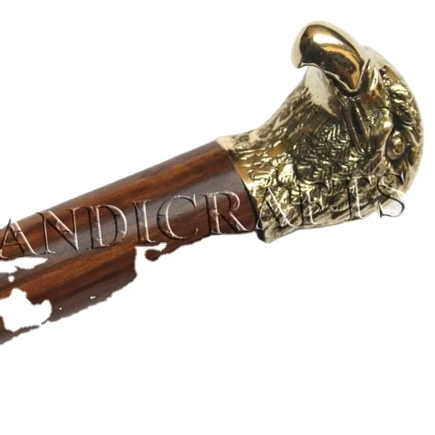 Античный латунный деревянный обувной гудок для орла, дизайнерский деревянный и латунный подъемник для ложки орла/обувной гудок
