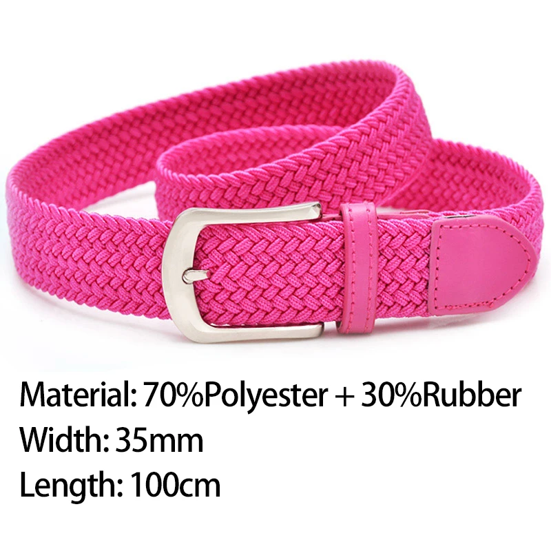 New Products Belt Braided Webbing Ladies Braided Belts Casual Style Braided Belts Reversible