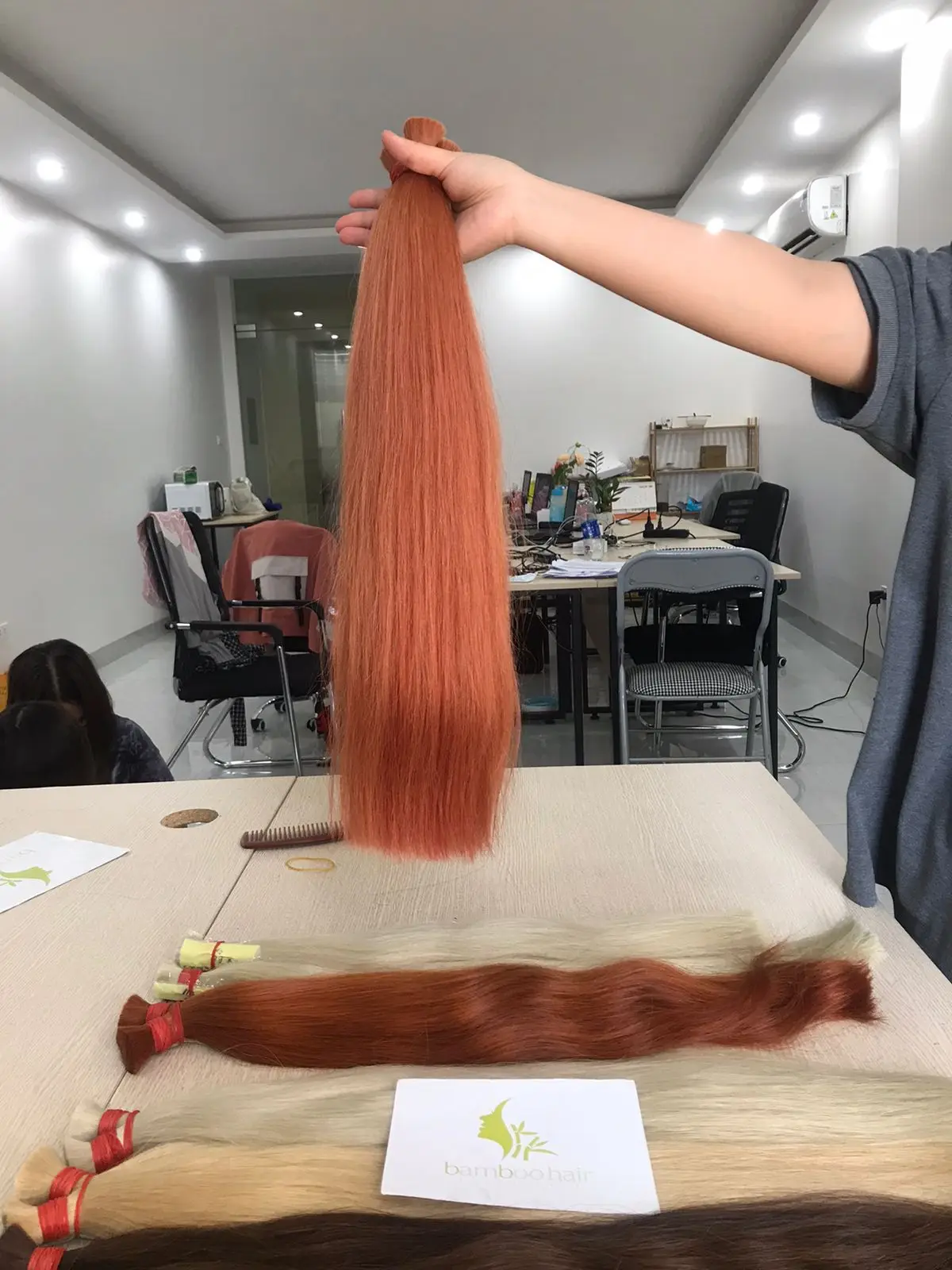 BAMBOOHAIR Russian Remy Piano Hair Extensions Double Drawn Hair Extensions Virgin Bulk Hair Wholesale from Vietnam