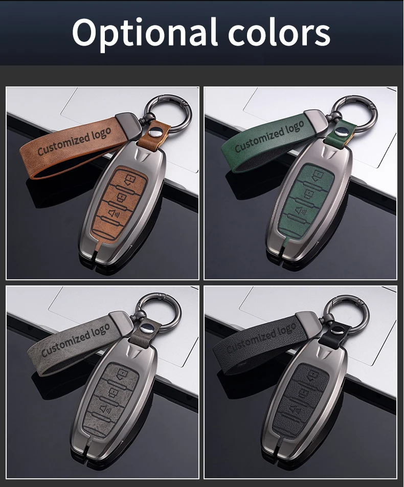 Car Key Case Shell Auto Emblem Keychain Ring For Haval Jolion F7 H9 H6 H2 F7X F7H H8 H3 H4 H1 H5 H7 F5 M4 M6 H6-Coupe
