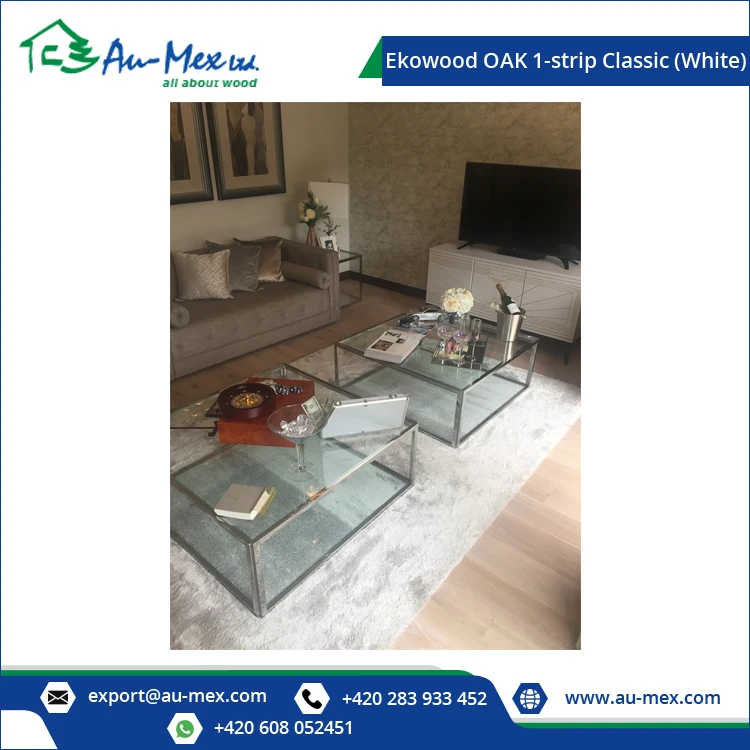 Top Quality Durable and Strong Built Classic Surface White Oak 1-Strip Engineered Wood Flooring