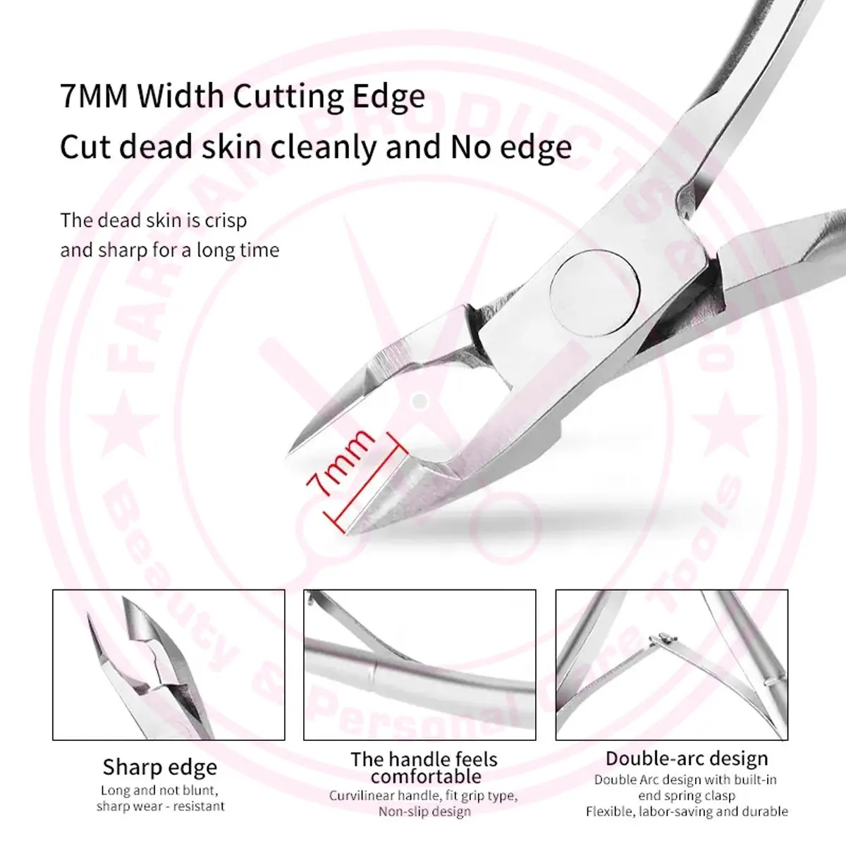 Cuticle Nippers Titanium Color Nail Care Manicure Tools Cuticle Cutter Trimmer Dead Skin Nail Nipper