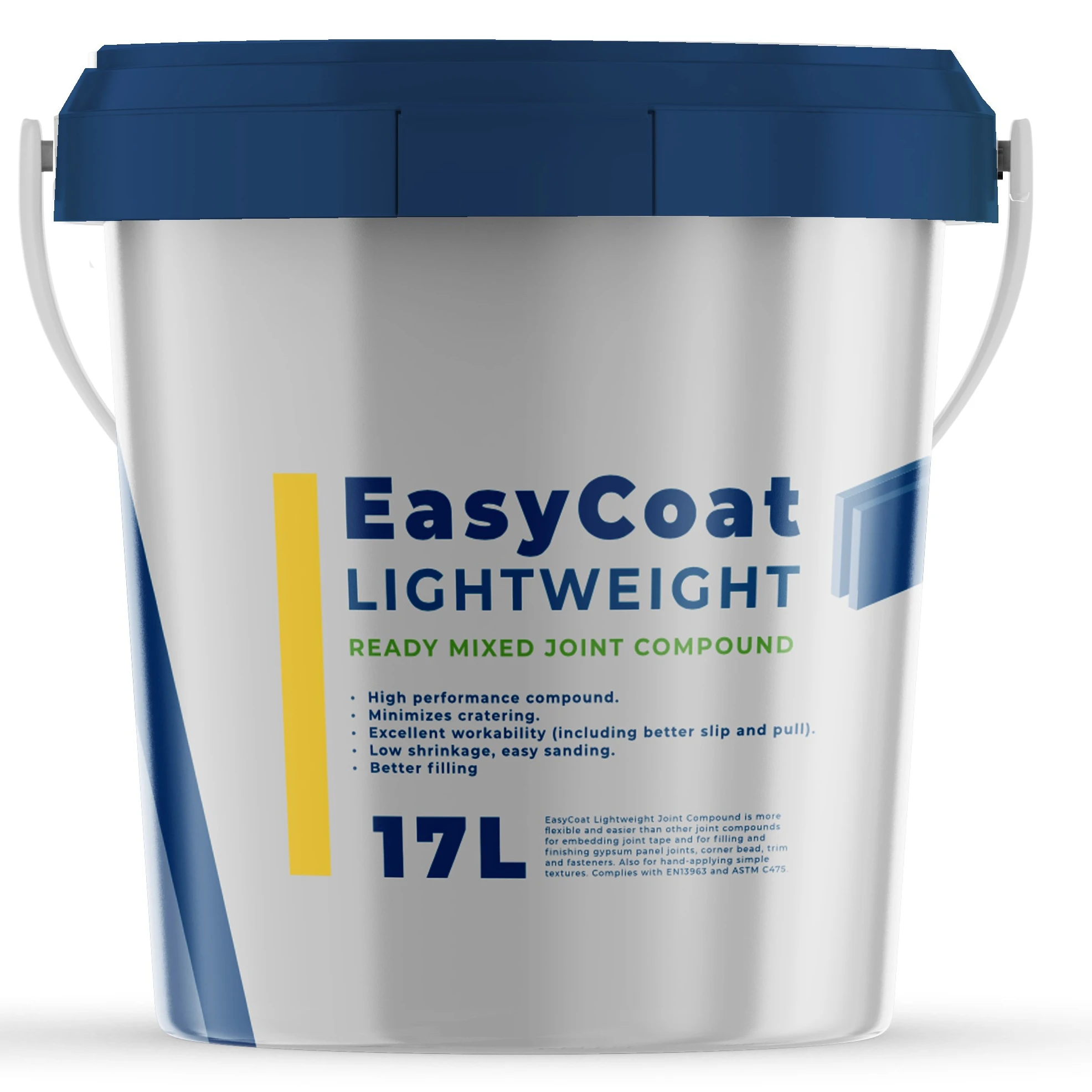 Легкие соединительные составы EasyCoat 17 л готовые смешанные сушильные для стен и потолка