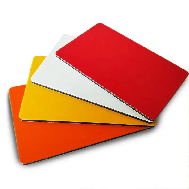 Building Construction wall cladding materials 2mm-6mm ACM ACP panels 4*8ft Aluminum composite panel price