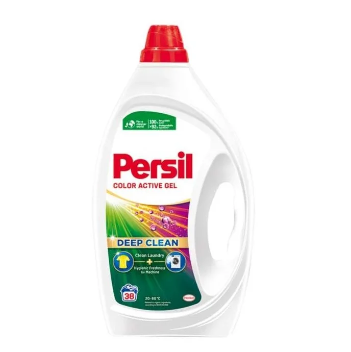 Color-Protecting Formula - Persil Color Active Gel Deep Clean - 38 Washes - High-Efficiency Laundry Detergent
