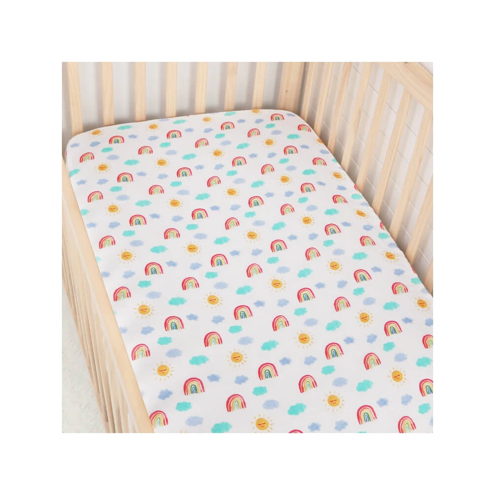 Customized crib sheet with 100% organic cotton for Baby Buy At Best Competitive Price