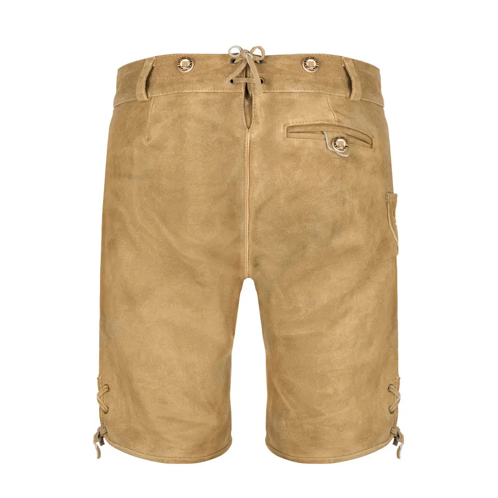 High Quality Genuine Suede Leather Octoberfest Men Bavarian Lederhosen / New Style Affordable Price Bavarian Trousers For Men