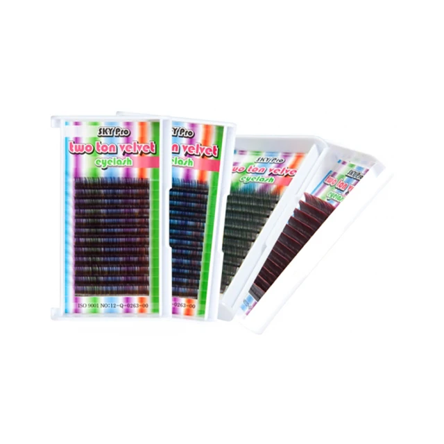 New Arrival Product In Korea Show the lashes looks more natural and fabulous eye Sky pro eyelash two ton