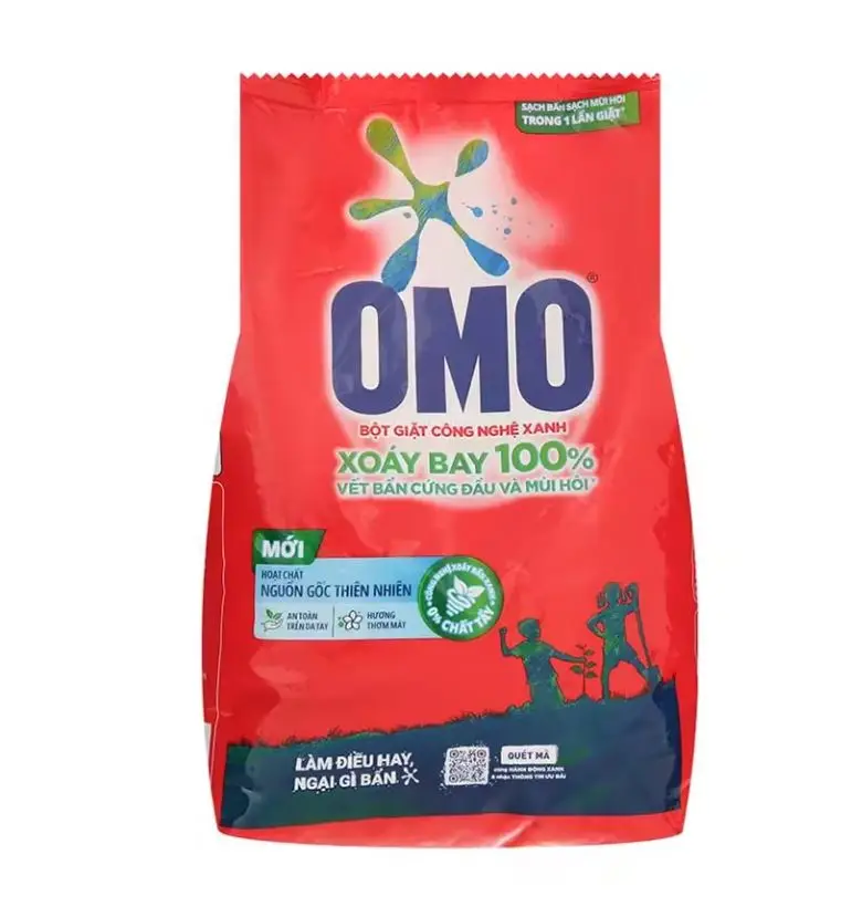 O-mo Washing Detergent Powder small bag 18x770g