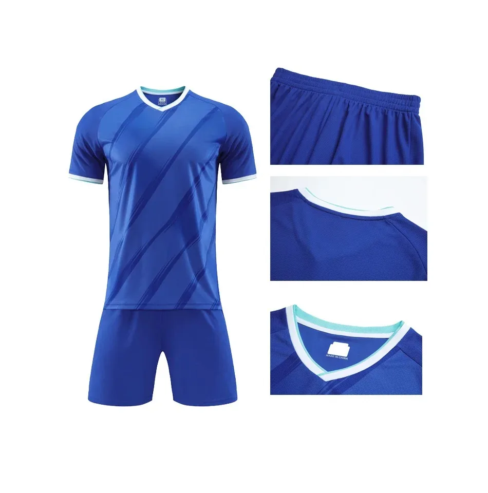 Soccer Jersey Sets Sublimation Design Printing Name Number Outdoor Game Training Running Sports Shirt