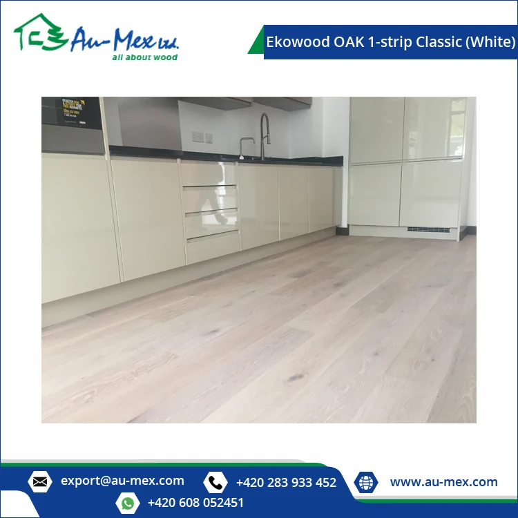 Top Quality Durable and Strong Built Classic Surface White Oak 1-Strip Engineered Wood Flooring