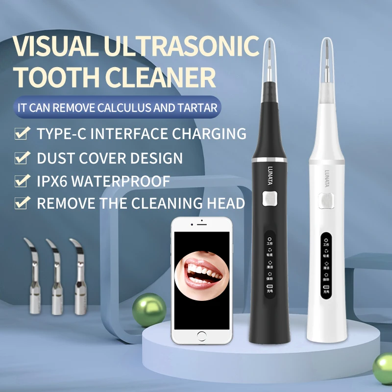 Visual Tooth Cleaner Removal Of Dental Stones Plaque Removal Tooth Instruments Ultrasonic Whitening Tooth Cleaner With Camera