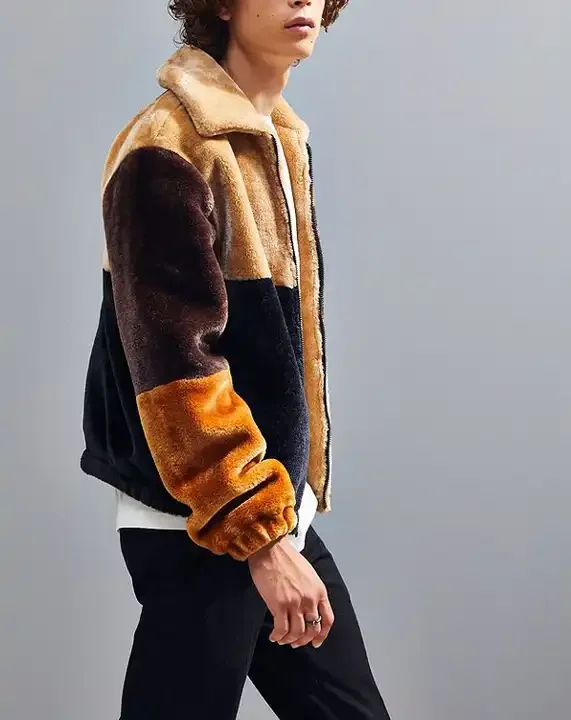 Children Clothin Wholesale High Quality Fur Jacket For Kids Fashion Modern Style Fur Long Sleeve Jacket