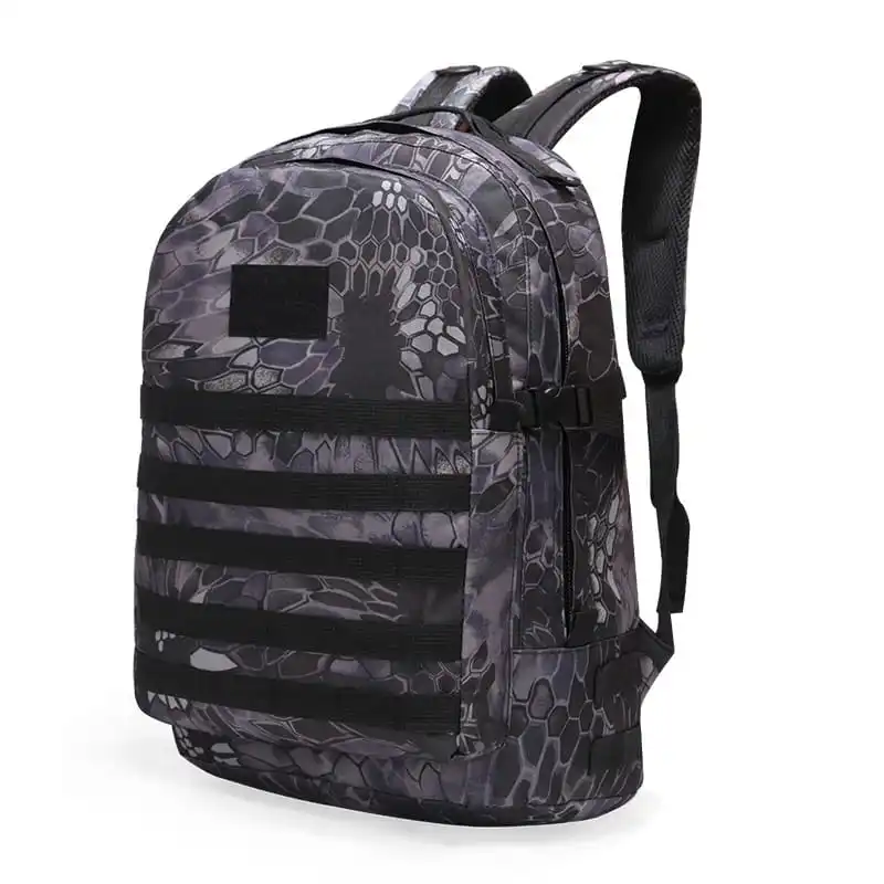 Hot Selling Nylon Black Bag School Backpacks for Teenagers Front Zip Pocket Trendy Middle School Bags Canvas Bag for Girls