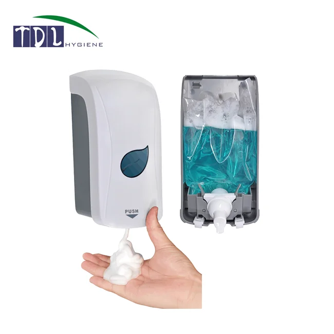 New Plastic Wall Mounted New Manual Foam Soap Hand Sanitizer  Dispenser