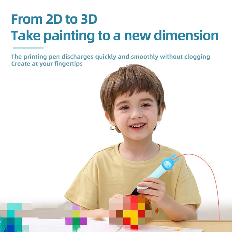 Kids Drawing toys 3D Printing Pen With Filament Creative toys Birthday Christmas Gifts Printing Pencil With Usb